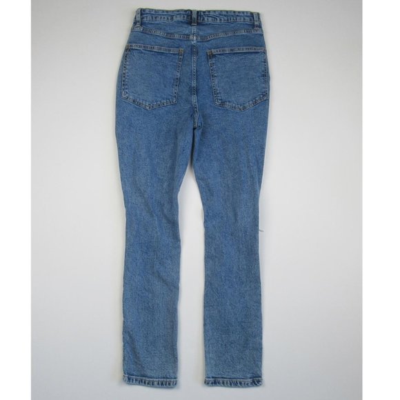 WeWoreWhat Danielle High Rise Distressed Straight Leg Jeans sz 28 - Picture 2 of 6